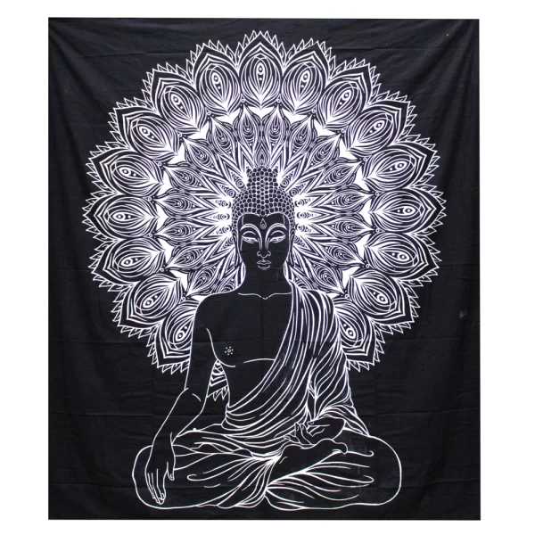 Tagesdecke/Wanddekoration | Baumwolle | Buddha | 230 x 200cm