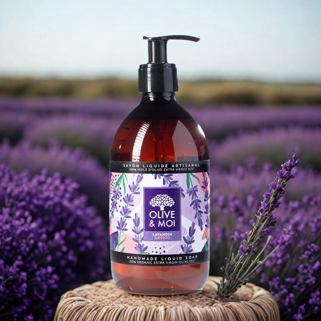 Lavendel Grosso | Vloeibare Zeep 100% Biologische Extra Vierge Olijfolie | 500 ml – Bild 2