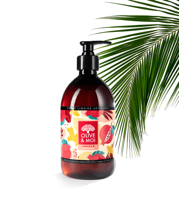 Granatapfel & Ingwer | Flüssigseife 100% Natives Bio-Olivenöl Extra | 500ml