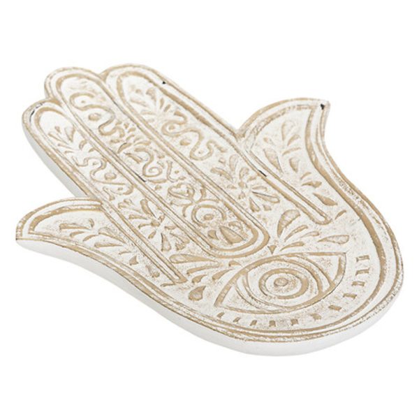 Hamsa Weißgold | Mini-Tablett