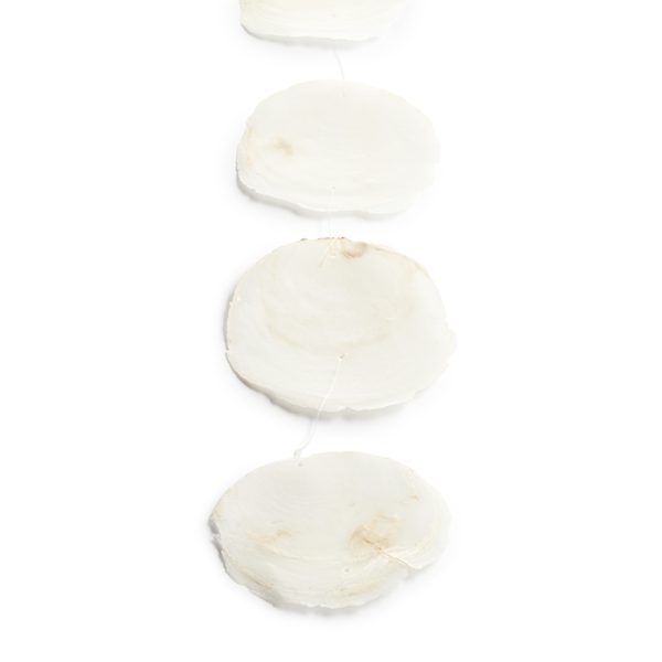 Muschelgirlande Capiz Medium | Weiß