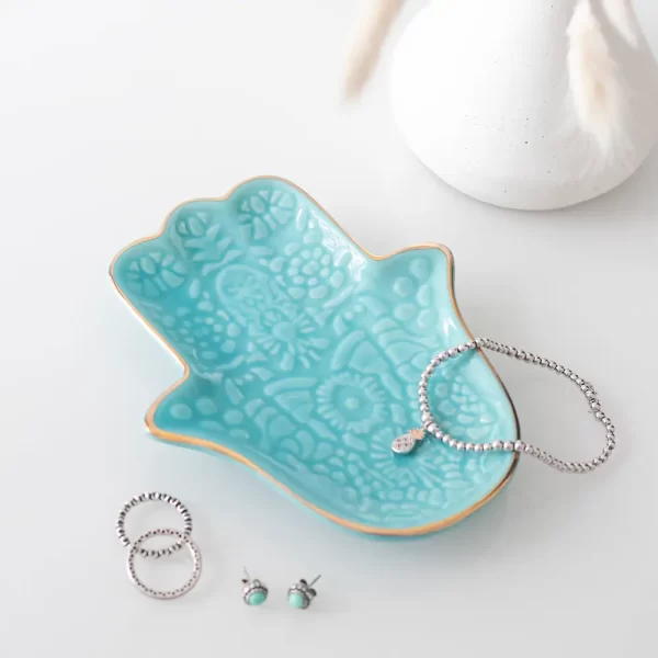 Sieradenschaaltje | Hamsa Turkoois – Bild 2