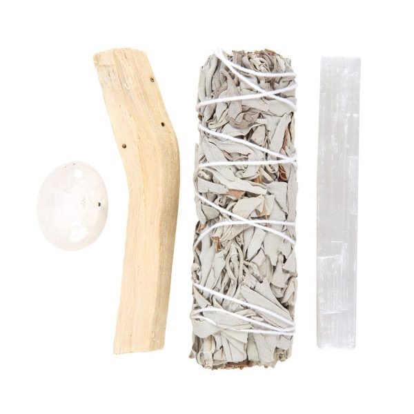 White Smudge Kit | Mit Rosenquarz