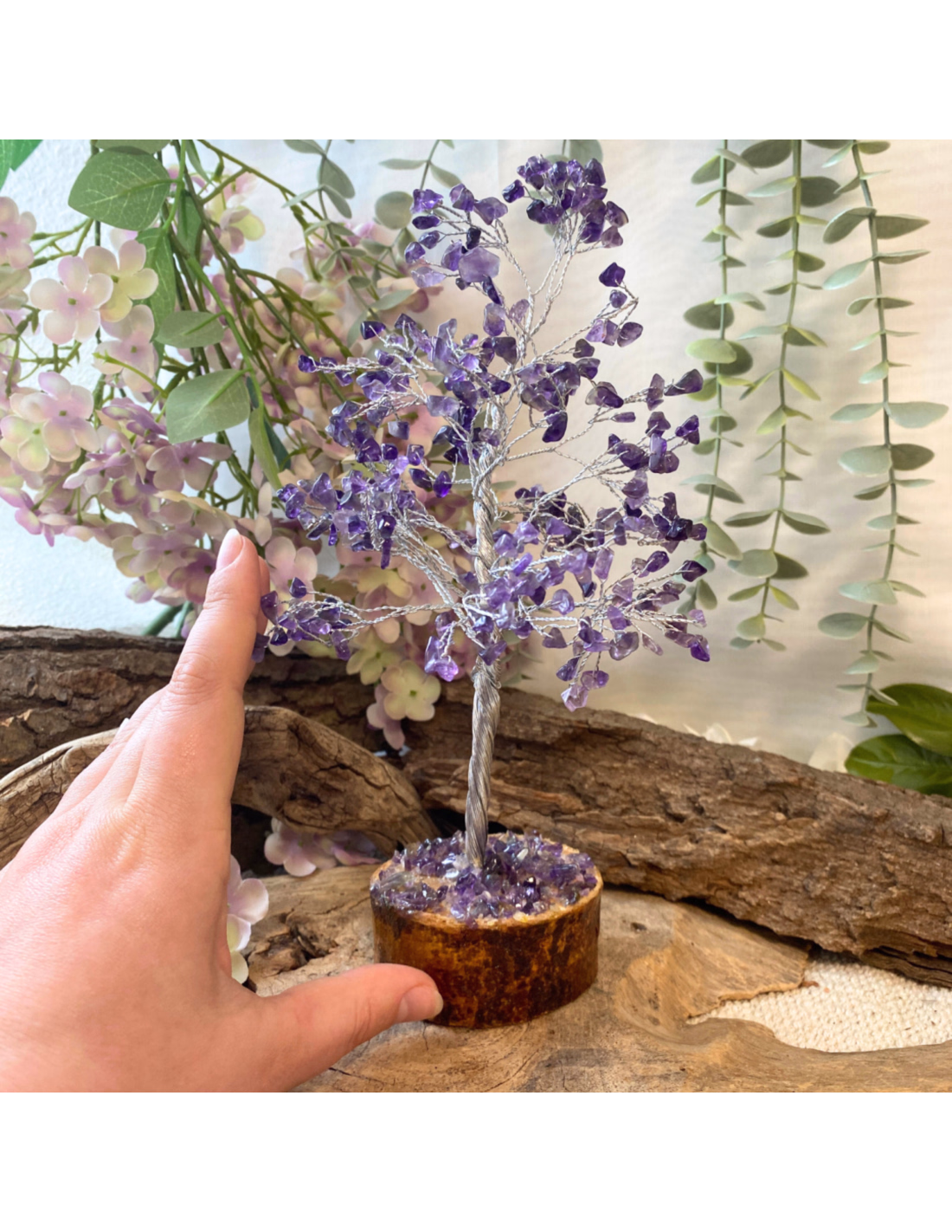 Edelsteen Boompje | Amethist 23 cm – Bild 3