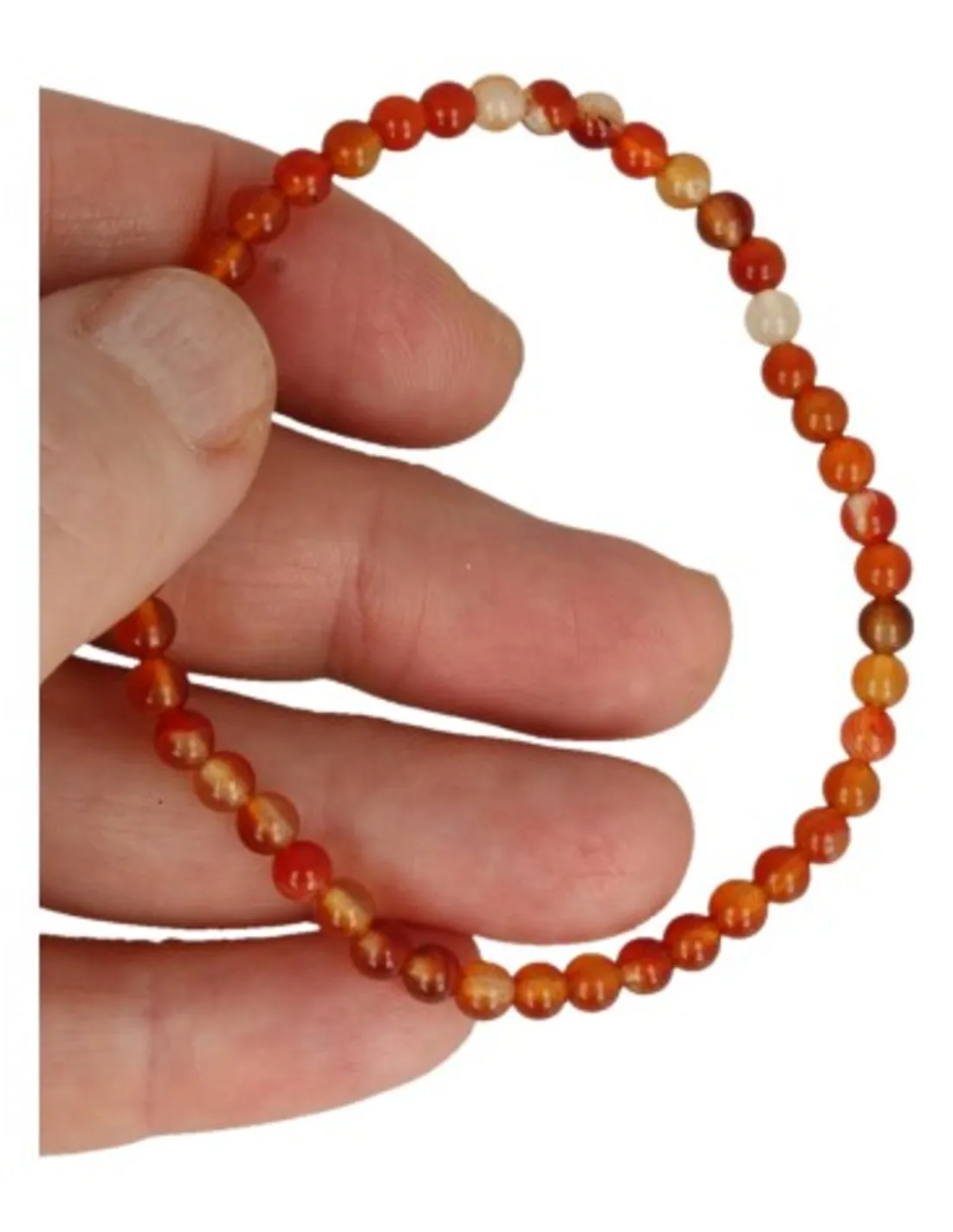 Kralenarmband | Carneool 4 mm – Bild 2