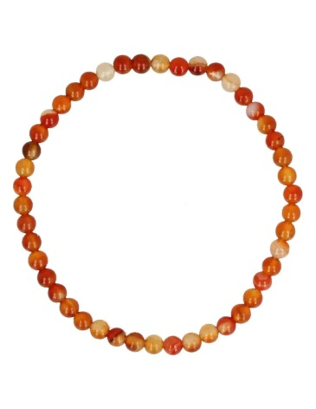 Perlenarmband | Karneol 4 mm