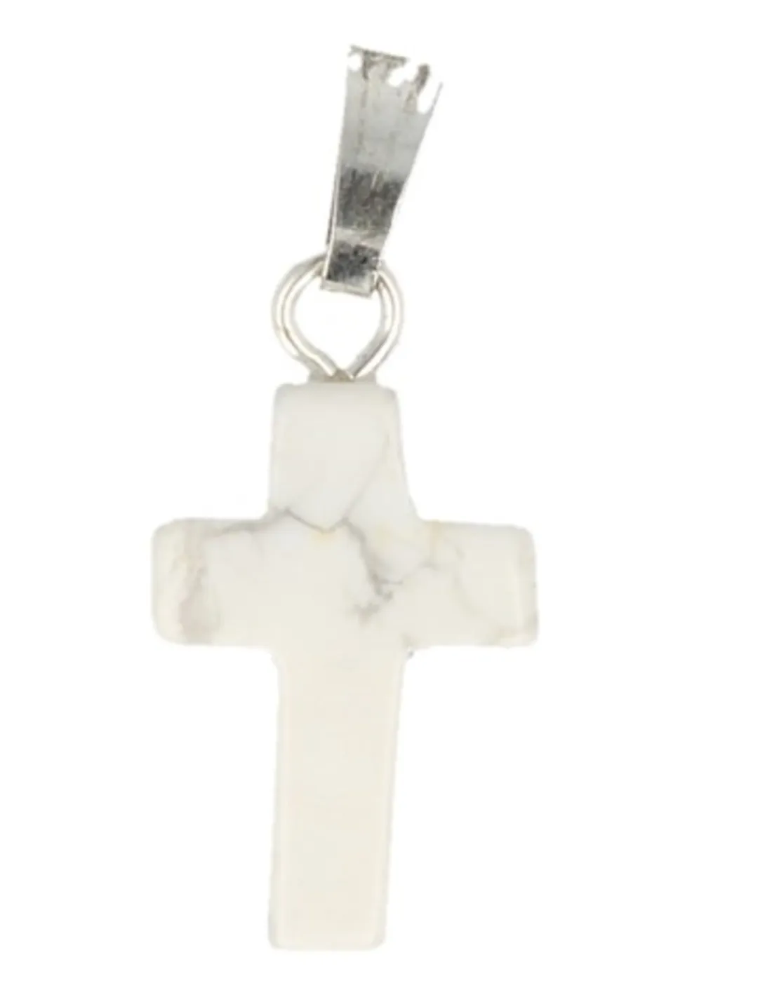 Anhänger Kreuz | Howlit ±1,4 cm