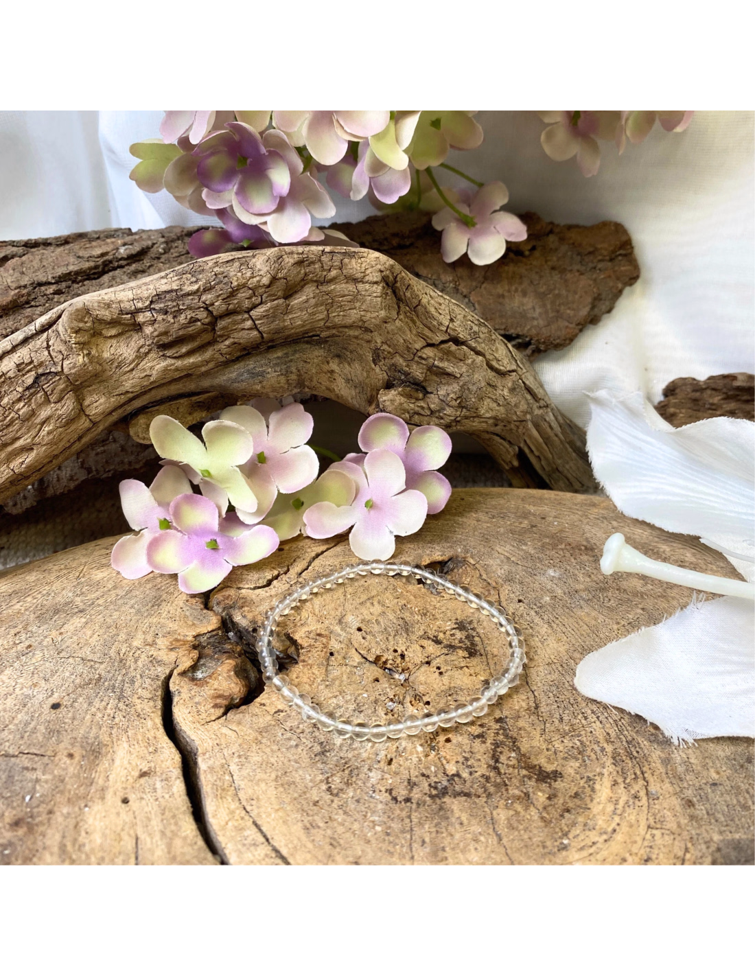 Kralenarmband | Bergkristal 4 mm – Bild 2