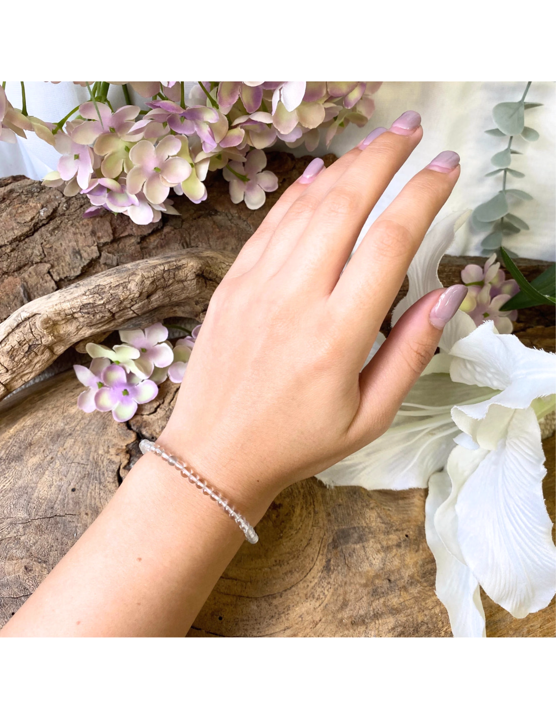 Kralenarmband | Bergkristal 4 mm – Bild 4