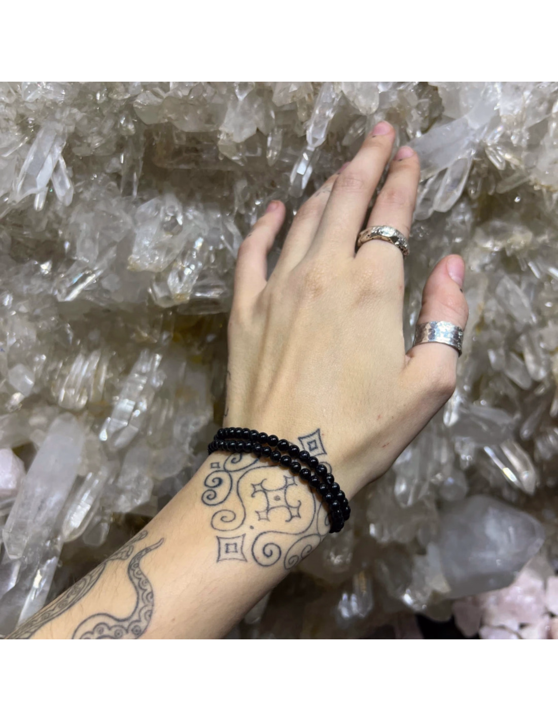 Kralenarmband | Zwarte Toermalijn 4 mm – Bild 2