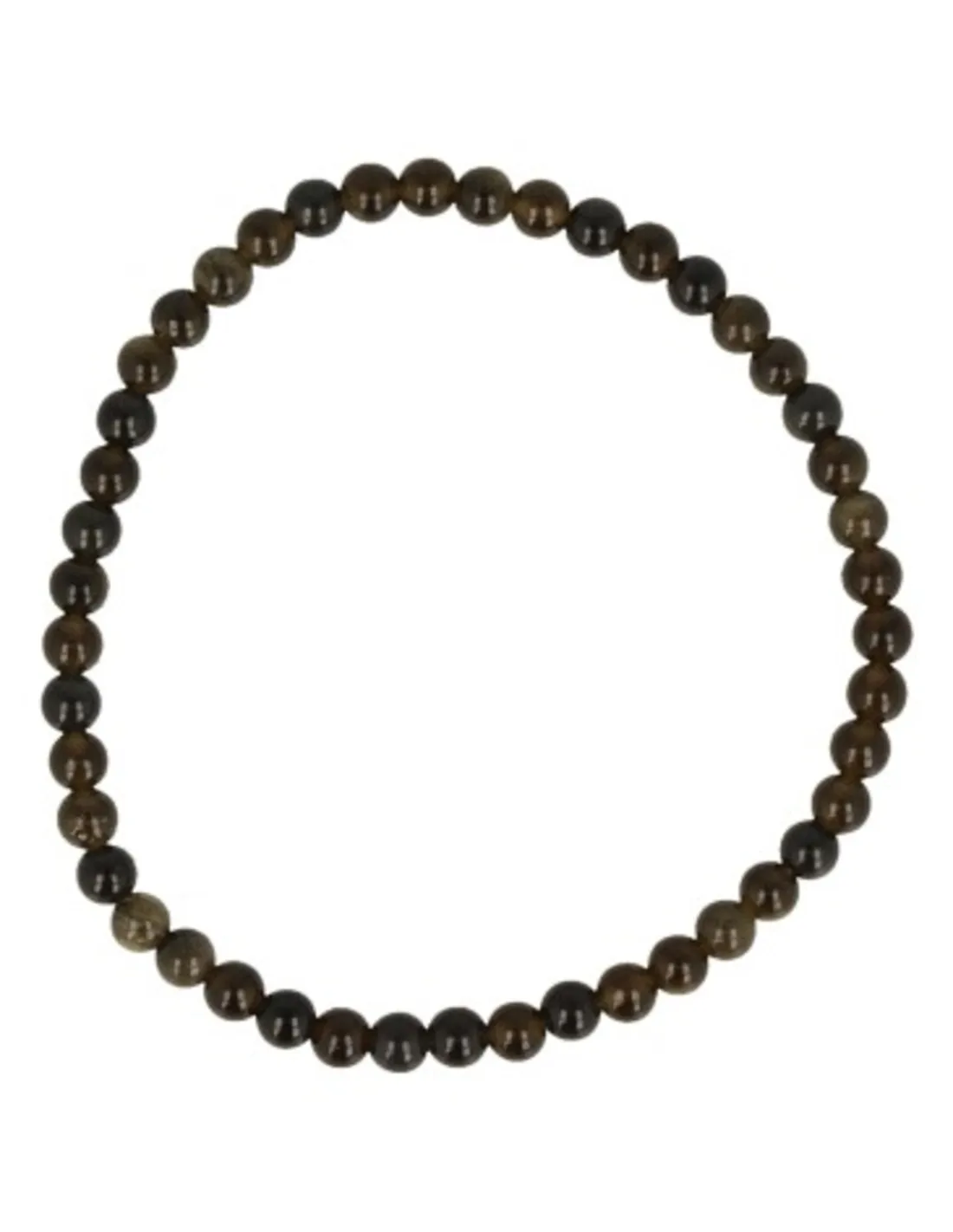 Perlenarmband | Obsidian Gold 4 mm