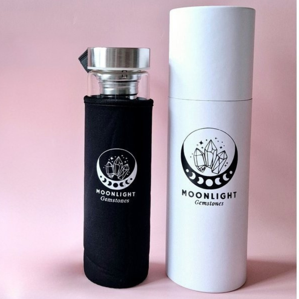 Edelsteen Waterfles | Bergkristal met Filter 400 ml – Bild 2