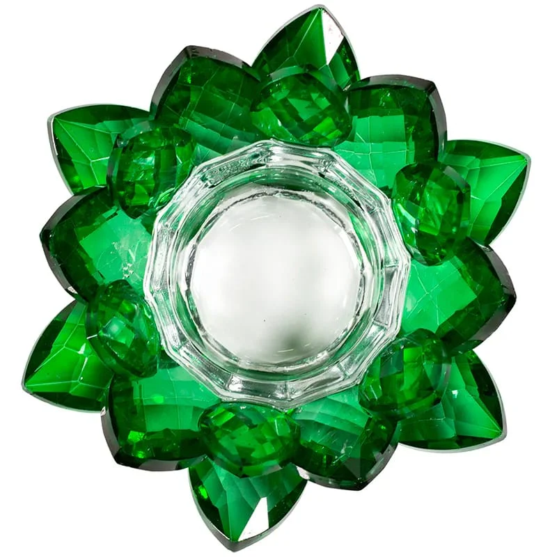 Lotus Kaarshouder Kristal Groen | 11 cm – Bild 3