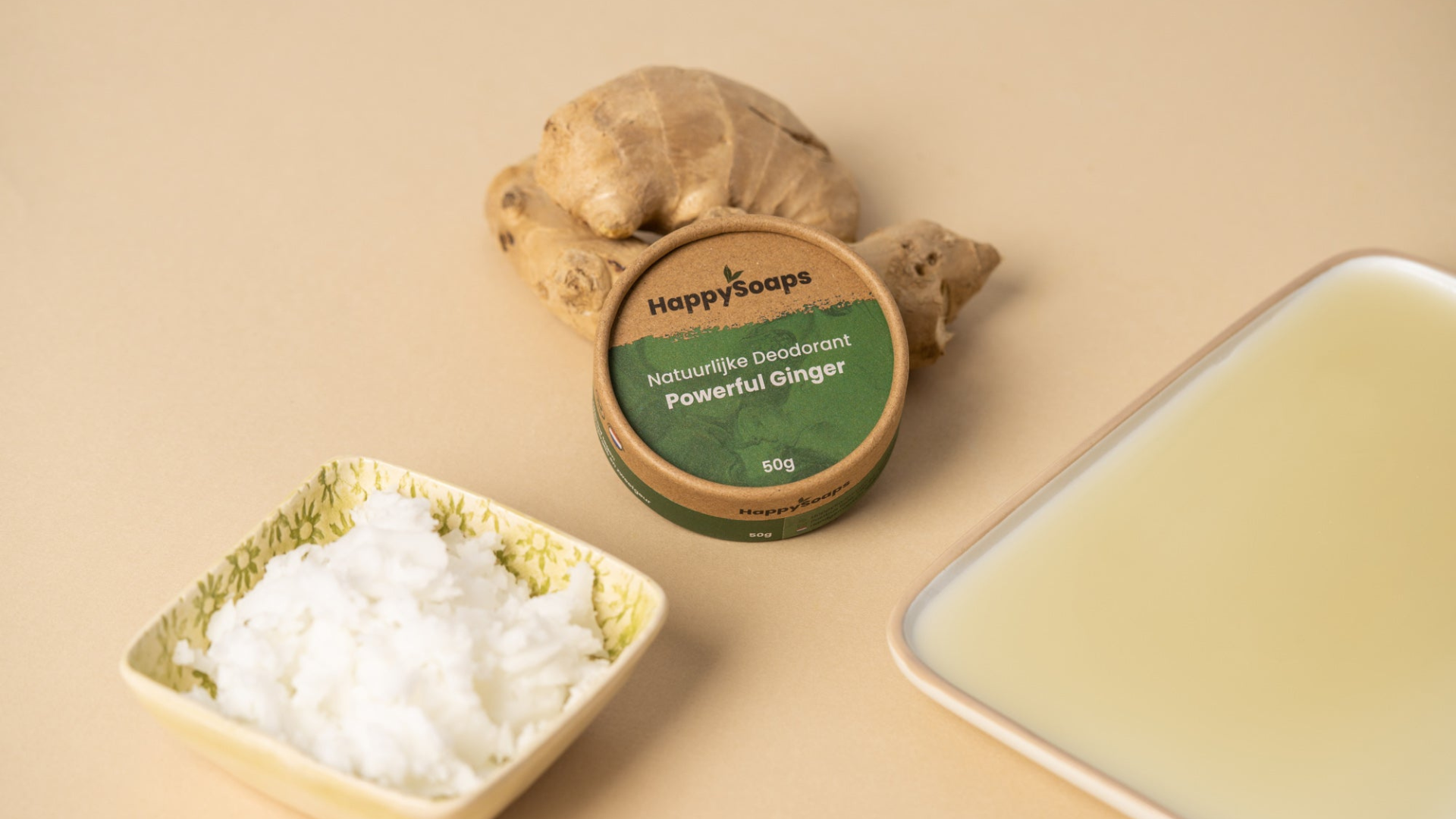 Natuurlijke Deodorant | HappySoaps Powerful Ginger | 45 g – Bild 3